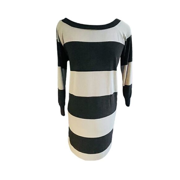Norma Kamala Striped Long Sleeve Dress Size Medium - Picture 1 of 4